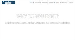 Desktop Screenshot of knockoutfitnessmd.com