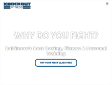 Tablet Screenshot of knockoutfitnessmd.com